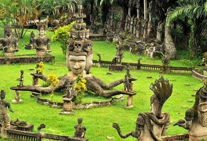 Picture of Vientiane – Parc de Buddha - Vol pour Luang Prabang